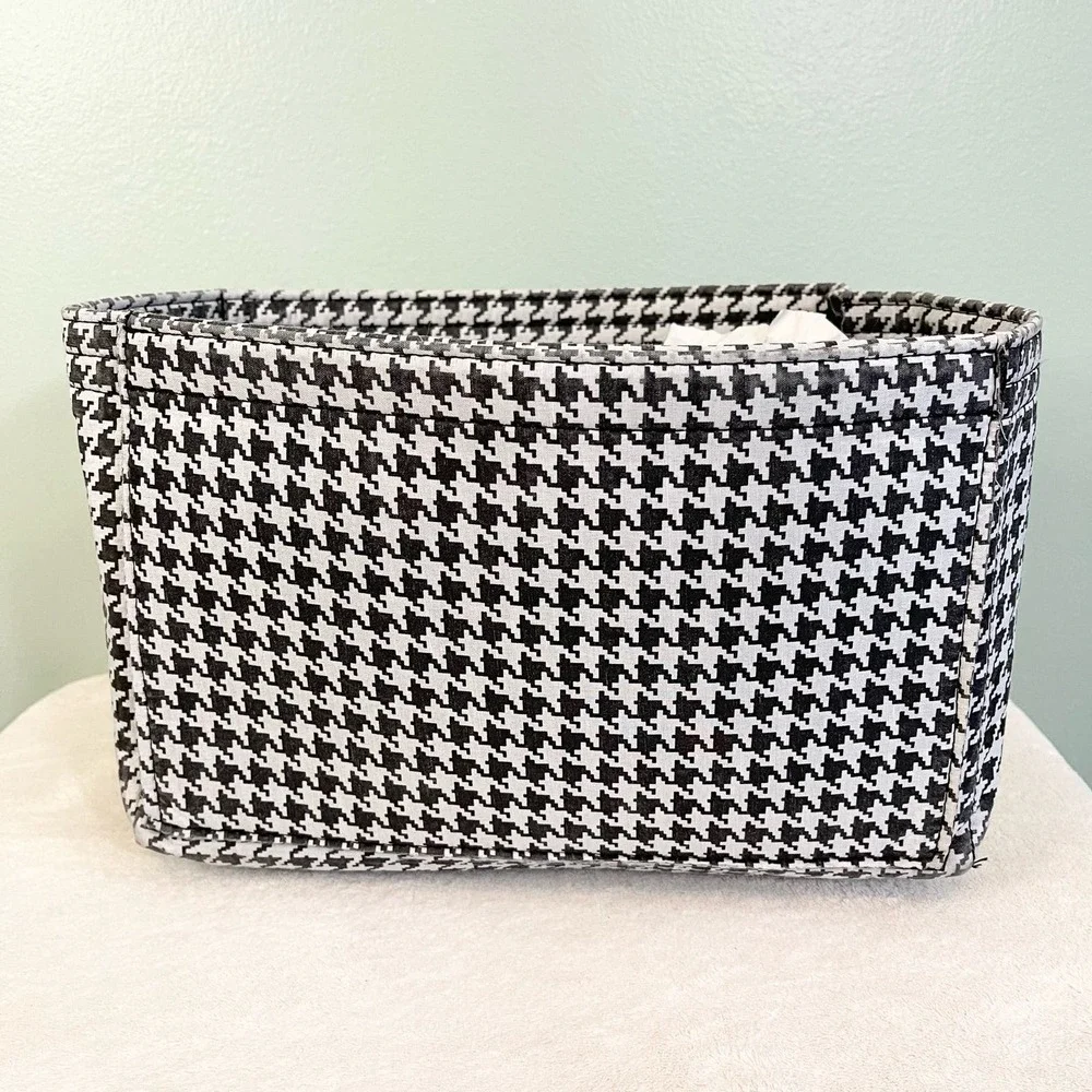 ZTUGO Women's Black Houndstooth Lightweight Versatile Universal Organizer